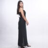 Black Statement Half Midi Dress