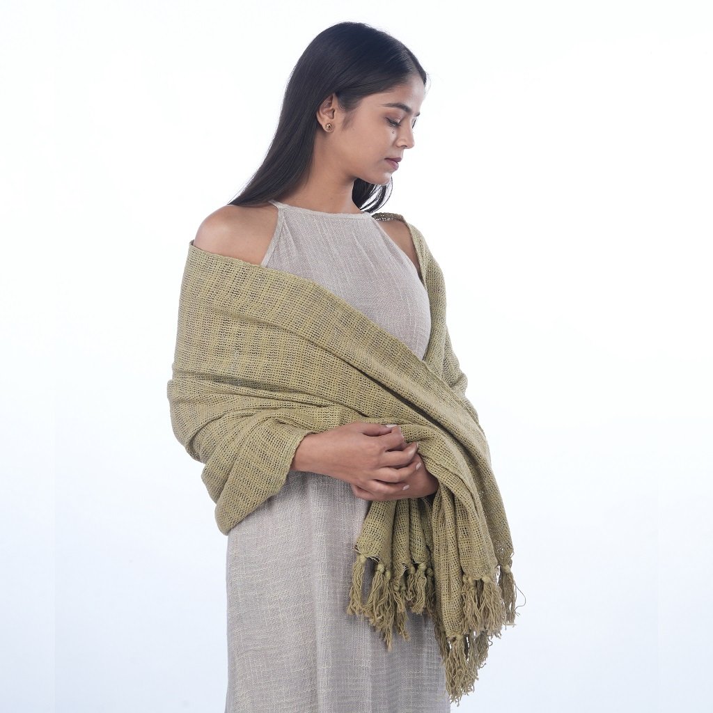 Solid Olive Stole